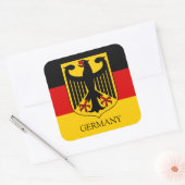 duitsland embleem vierkante sticker (Envelop)