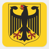 duitsland embleemsticker vierkante sticker (Voorkant)
