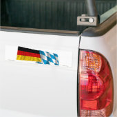 Duitsland en Bayern Waving Flags (Beieren) Bumpersticker (Op Truck)