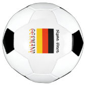 Duitsland en de Duitse vlag met het Jouw naam Voet Voetbal (Gedraaid)