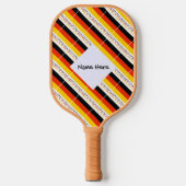 Duitsland en de Duitse vlag met Jouw naam Pickleball Paddle (Voorkant)