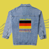 Duitsland en Duitse vlag Geel Personalisatie Denim Jacket