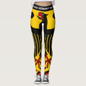 Duitsland en Duitse vlag mode, sport- en reisfan Leggings (Voorkant)