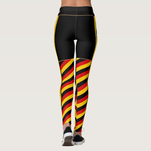 Duitsland en Duitse vlag mode, sport- en reisfan Leggings (Achterkant)