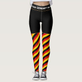 Duitsland en Duitse vlag mode, sport- en reisfan Leggings (Voorkant)
