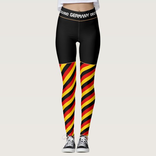 Duitsland en Duitse vlag mode, sport- en reisfan Leggings (Voorkant)