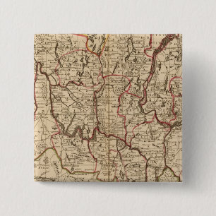 Duitsland en Polen Vierkante Button 5,1 Cm