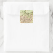 Duitsland en Polen Vierkante Sticker (Tas)