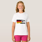 Duitsland en Preussen Waving Flags T-shirt (Voorkant volledig)