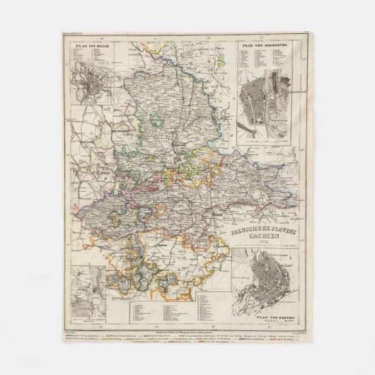 Duitsland en Pruisen Fleece Deken (Voorkant)