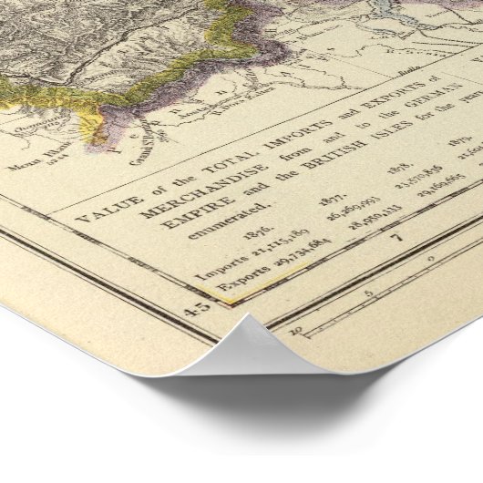 Duitsland en Zwitserland Poster (Hoek)