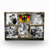Duitsland familie fotoblok, Duitse vlag, hout Fotoblokken (Voorkant)