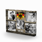 Duitsland familie fotoblok, Duitse vlag, hout Fotoblokken (Rechts)