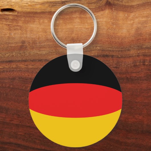 Duitsland Fisheye Flag Sleutelhanger (Voorkant)