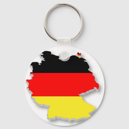 Duitsland Fla in de vorm van Duitsland Sleutelhanger (Voorkant)