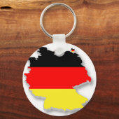 Duitsland Fla in de vorm van Duitsland Sleutelhanger (Voorkant)