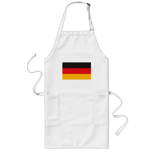 Duitsland Flag Apron Lang Schort (Voorkant)