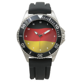 DUITSLAND FLAG BLACK RED GOLD WATCH HORLOGE