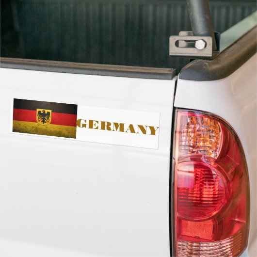 DUITSLAND FLAG BUMPERSTICKER (Op Truck)