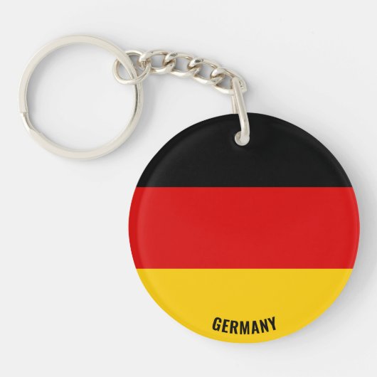 Duitsland Flag Charming Patriotic Sleutelhanger (Voorkant)