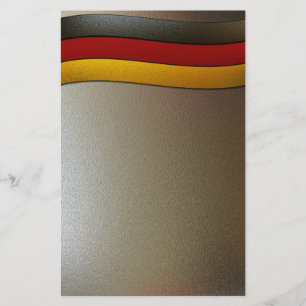 Duitsland Flag Colors-Chrome door Shirley Taylor Briefpapier