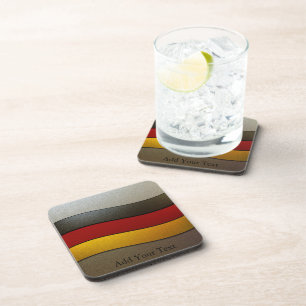 Duitsland Flag Colors-Chrome door Shirley Taylor Drankjes Onderzetter