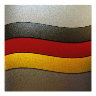Duitsland Flag Colors-Chrome door Shirley Taylor Foto Afdruk