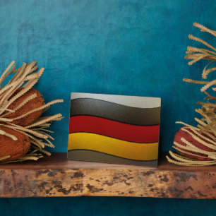 Duitsland Flag Colors-Chrome door Shirley Taylor Fotoplaat