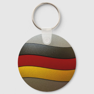 Duitsland Flag Colors-Chrome door Shirley Taylor Sleutelhanger