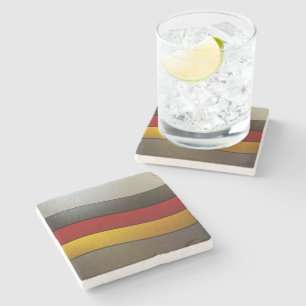 Duitsland Flag Colors-Chrome door Shirley Taylor Stenen Onderzetter