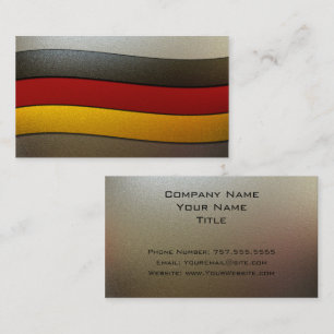 Duitsland Flag Colors-Chrome door Shirley Taylor Visitekaartje