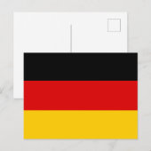 Duitsland Flag Deutschland Patriotic German Briefkaart (Voorkant / Achterkant)
