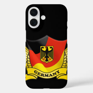 Duitsland Flag Emblem iPhone 16 Hoesje