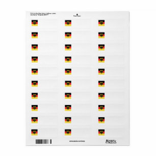 Duitsland Flag Emblem Etiket