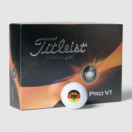 Duitsland Flag Emblem Golfballen (Verpakking)