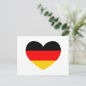 Duitsland Flag Heart Briefkaart (Staand voorkant)