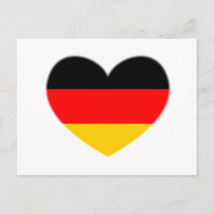 Duitsland Flag Heart Briefkaart