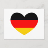 Duitsland Flag Heart Briefkaart (Voorkant)