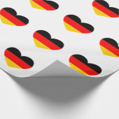 Duitsland Flag Heart Cadeaupapier (Hoek)