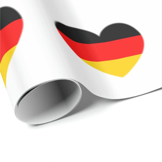 Duitsland Flag Heart Cadeaupapier (Rol Hoek)