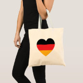 Duitsland Flag Heart Canvas tas (Voorkant (product))