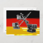 Duitsland — Flag — Heavy Equipment Crane Operator  Briefkaart (Voorkant / Achterkant)
