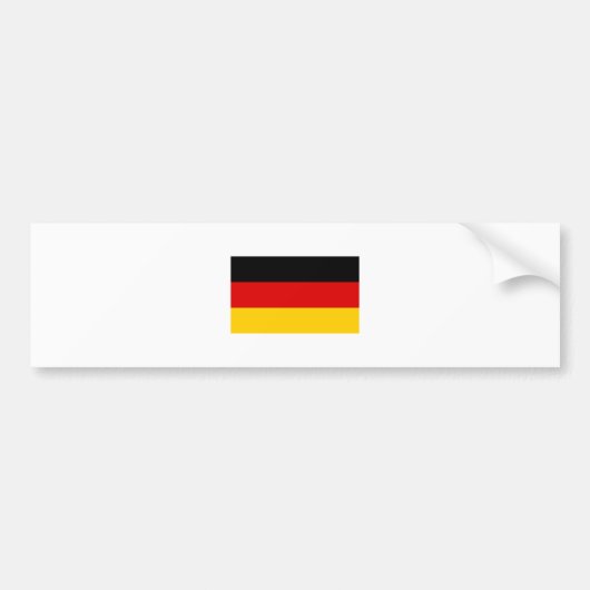 Duitsland FLAG International Bumpersticker (Voorkant)