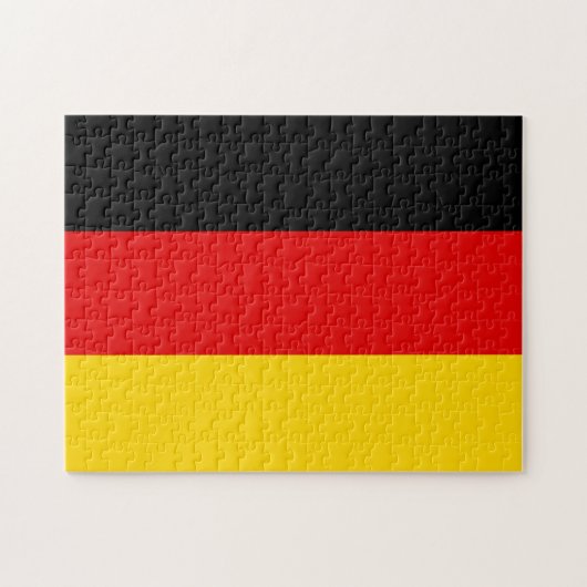 Duitsland Flag Jigzaag Puzzle Legpuzzel (Horizontaal)