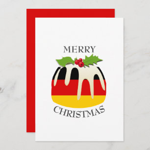 DUITSLAND FLAG   Kerstmis   Festief Feestdagenkaart