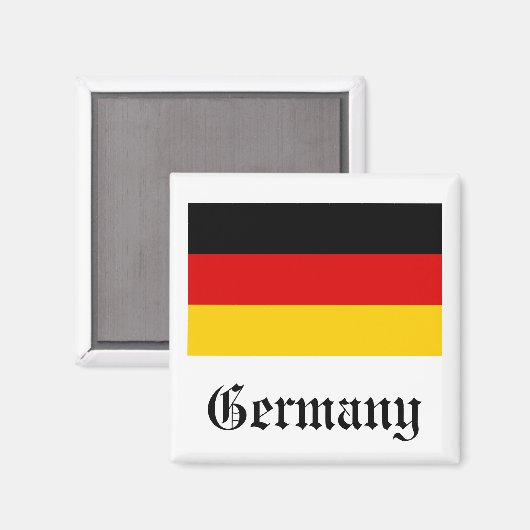 Duitsland Flag Magnet (Voorkant / Achterkant)
