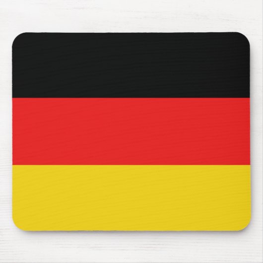 Duitsland Flag Mousepad Muismat (Voorkant)