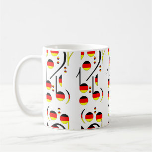 Duitsland Flag Musical Notes Koffiemok