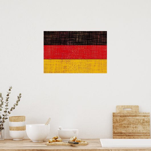 DUITSLAND FLAG Poster (Keuken)