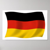 Duitsland Flag Poster Print (Voorkant)